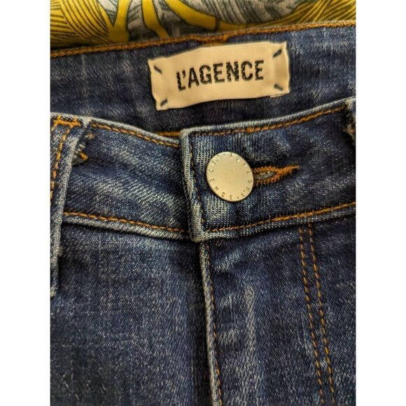 L'AGENCE Margot mirage high rise skinny jeans sz 25 new no tags sample piece - Picture 3 of 6